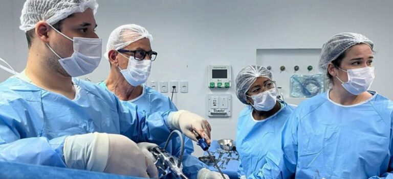 HRAS em São Mateus ES, realiza primeira cirurgia por vídeo